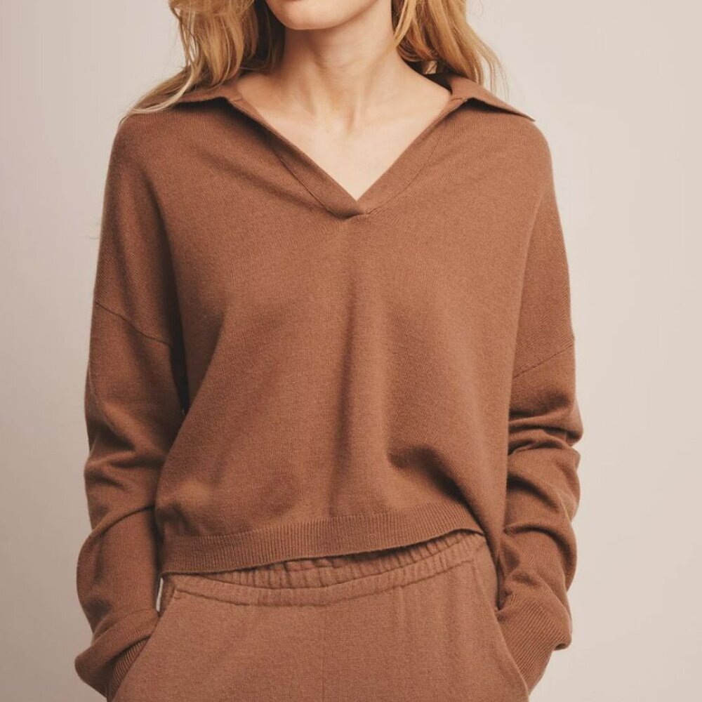 NAADAM Signature Cashmere Polo Sweater